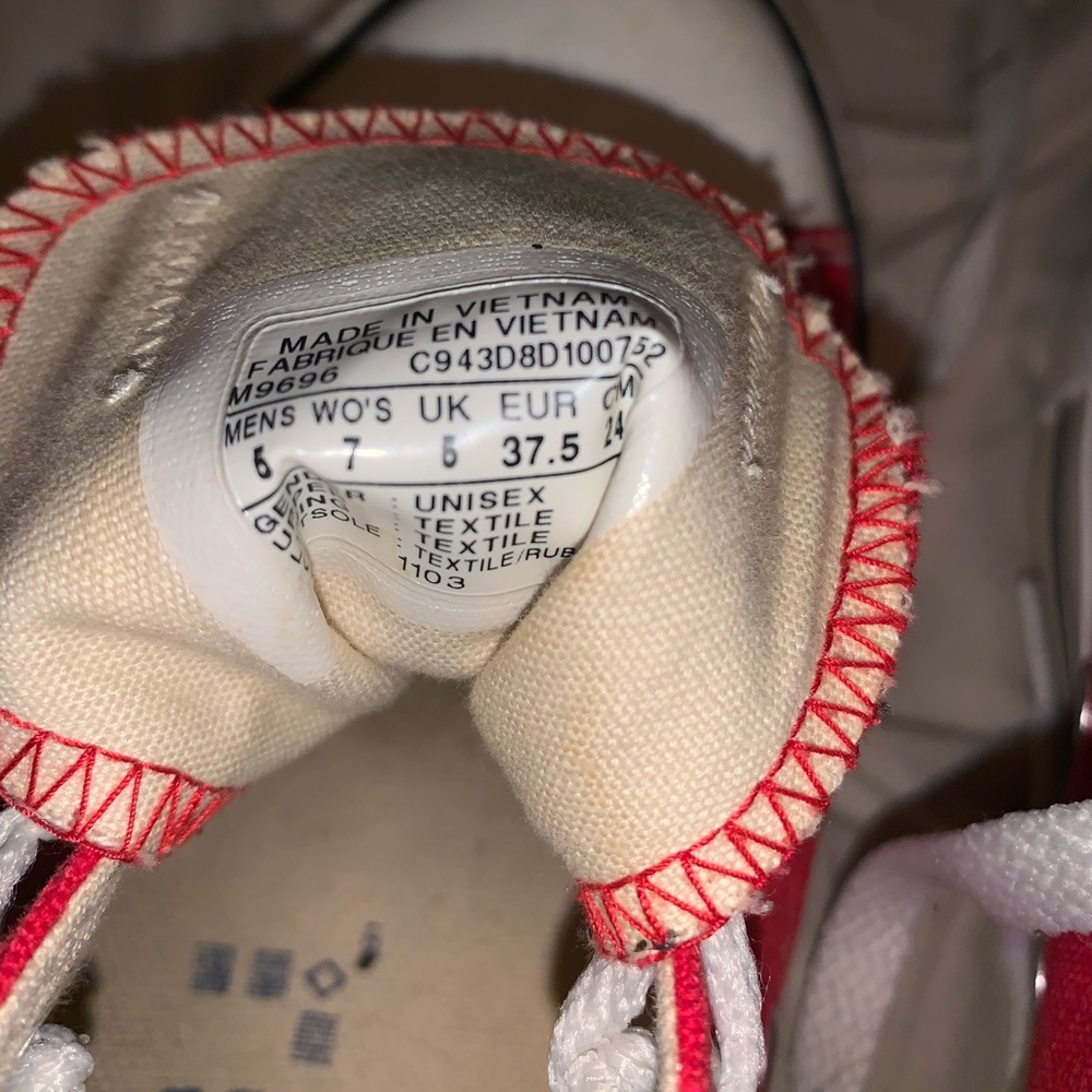 Red Converse - Picture 3 of 3